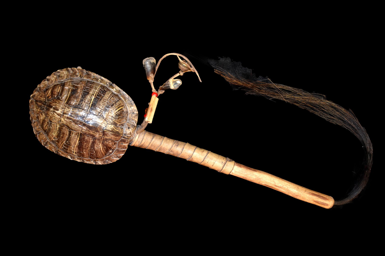 Modernly Made 15"  Turtle Shell Rattle. Also includes (1 of 4)