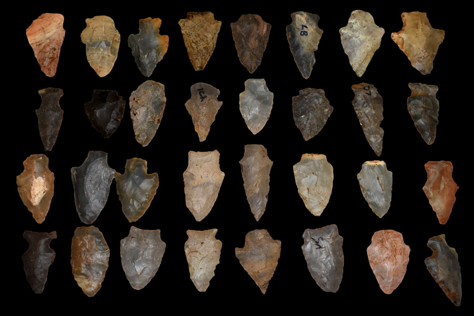 32 Framed Points KY, TN Materials,  Authentic Native (1 of 5)