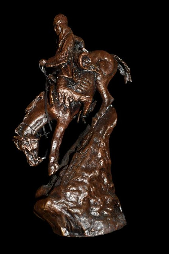 7 1/2" Signed Remington Bronze " The Mountain Man" (1 of 6)