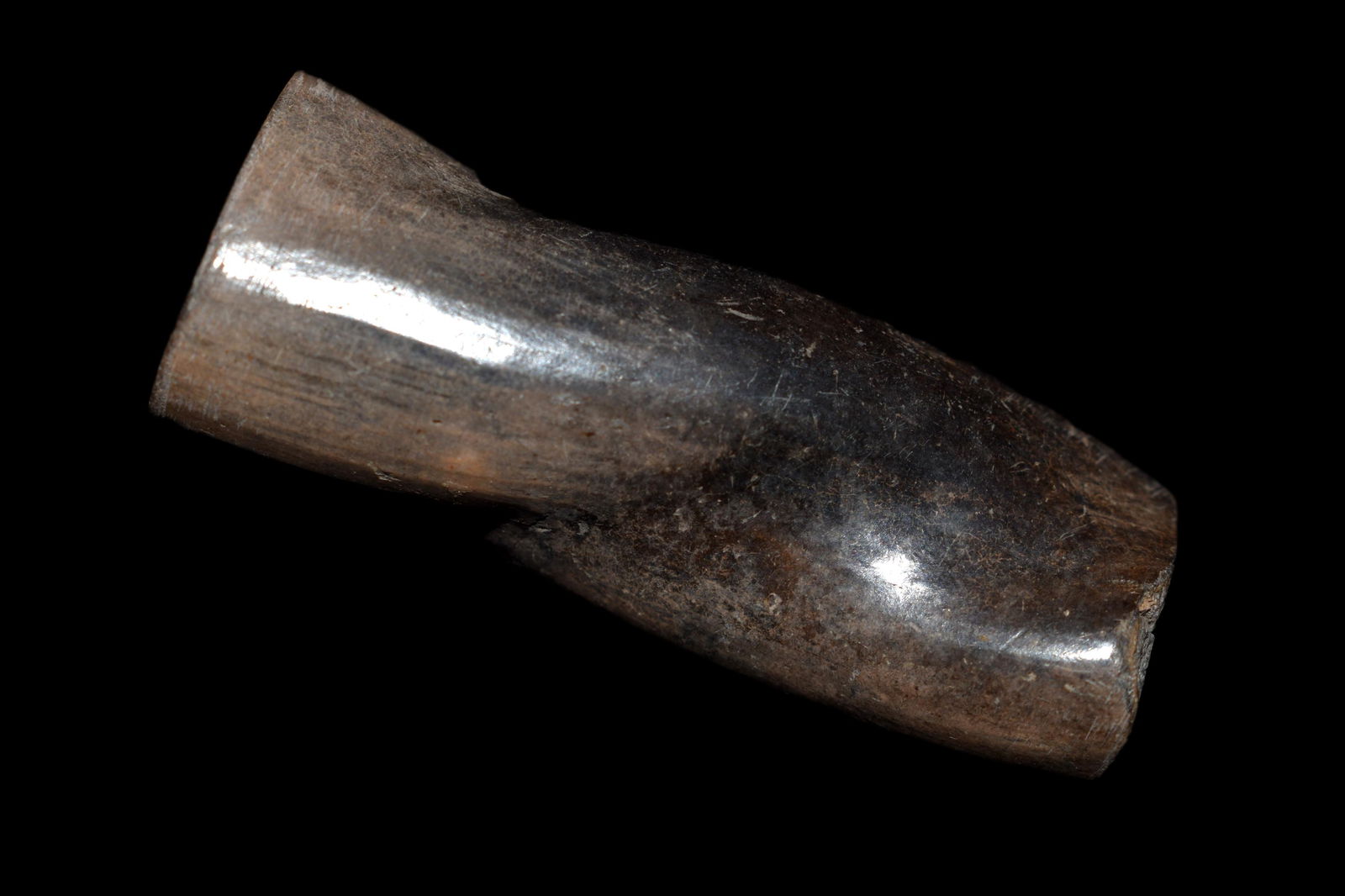 Chimu Twisted Ceramic Bead from Peru, ca. 1100 (1 of 5)