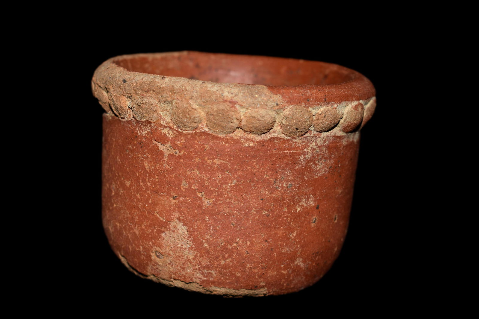 3 7/8" x 2 1/4" Pre Columbian Cup, Red Slip Paint, From (1 of 6)