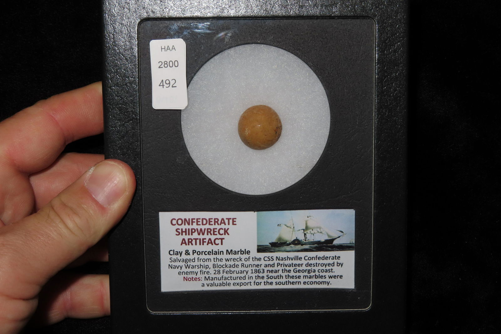 Confederate Ship Wreck Artifact-Clay and Porcelien (1 of 3)
