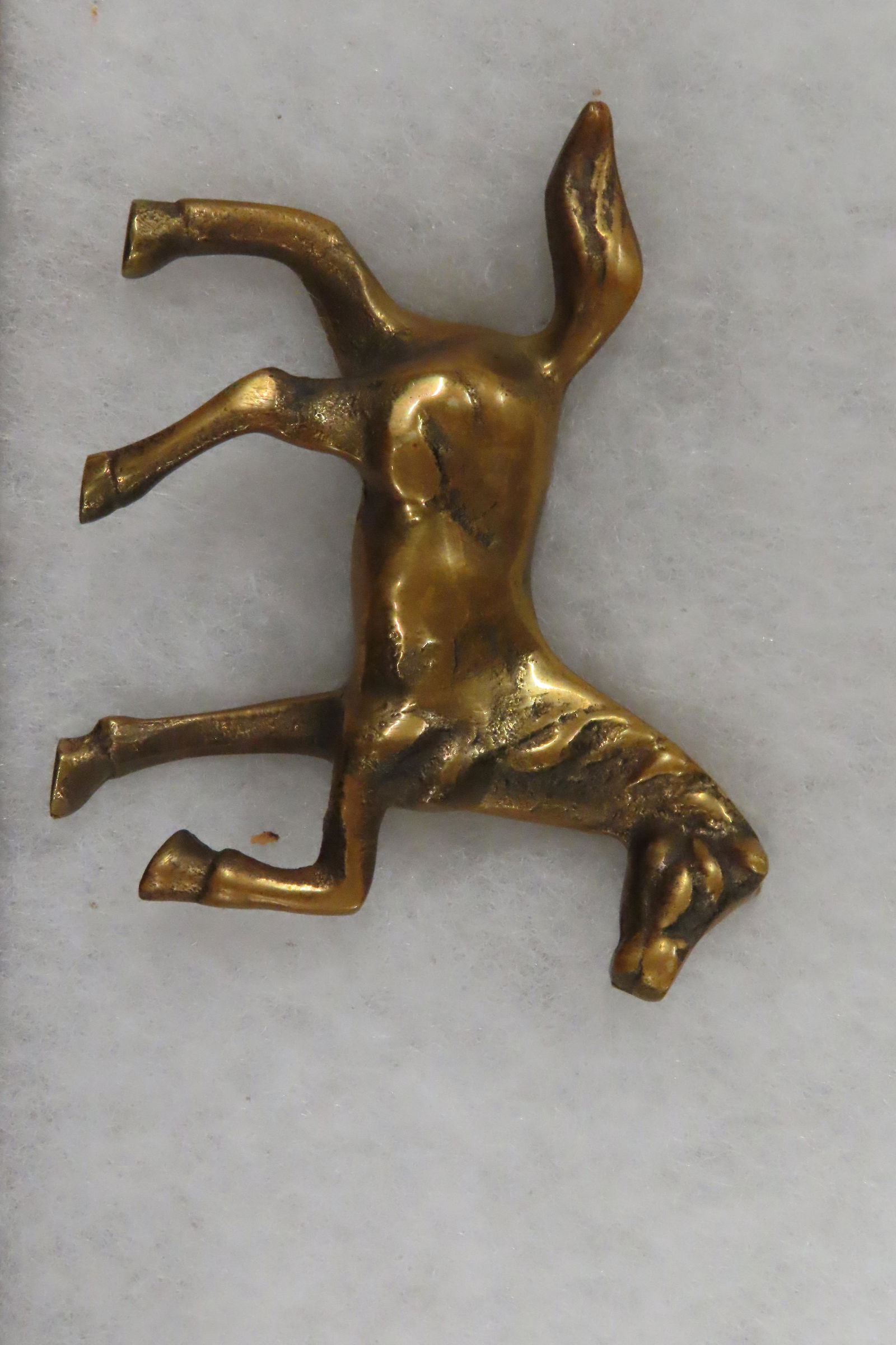 3 3/4" Vintage Brass Horse Figurine (1 of 6)