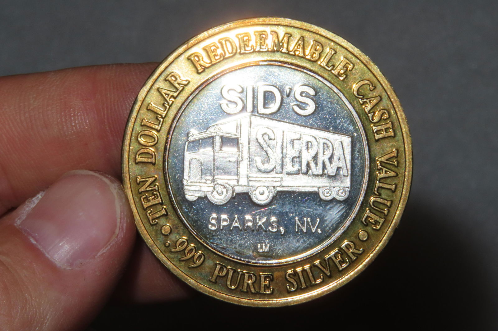 Sids Sierra Sparks,NV Bald Eagle .999 Fine Silver $10 (1 of 7)