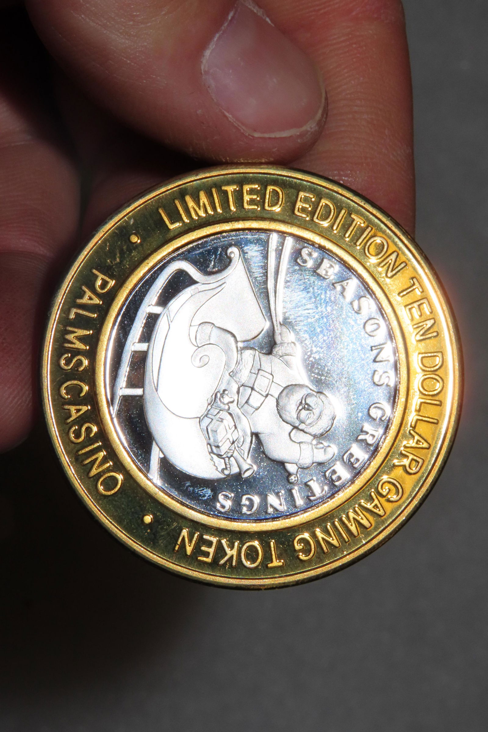 Season's Greetings Palms Casino Las Vegas,NV .999 Fine (1 of 7)