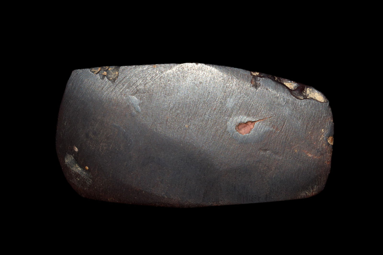 2 1/4" Hematite Tie On Bannerstone/Bar, found in Adams (1 of 7)