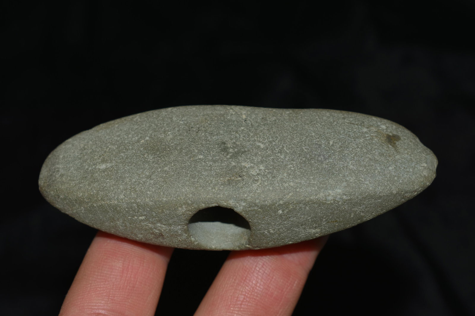 3 3/4" Drilled Bannerstone Monroe Co Missisippi Ex (1 of 6)