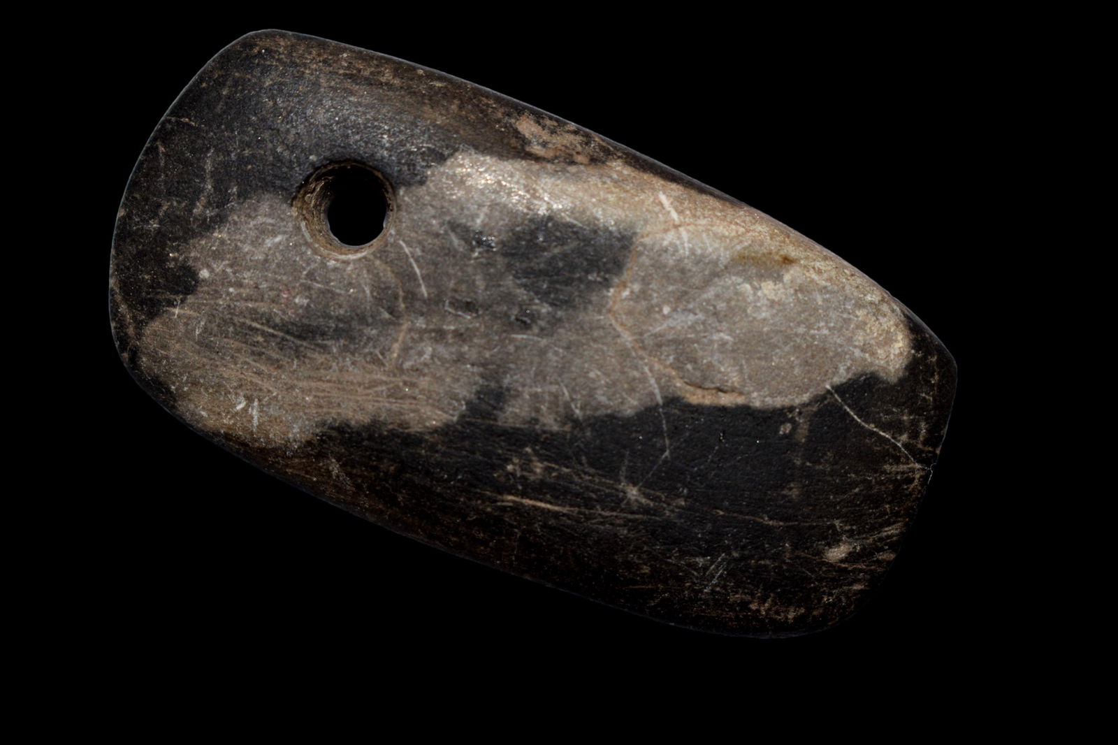 2" Miniature Drilled Slate Pendant Wabash Co Illinois (1 of 8)