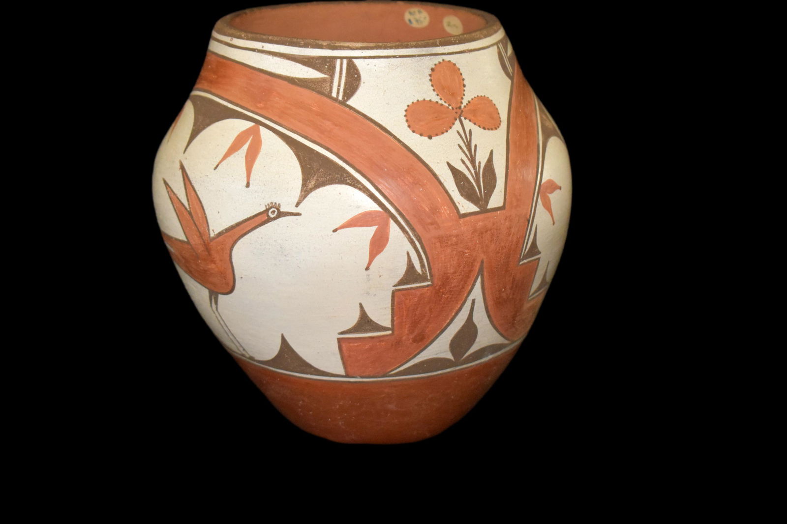 Large Zia pot 7-1/2â€ x 7â€ by Angelena Hesser (2nd (1 of 5)