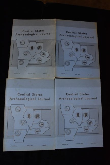 Set of 4 Central States Archaeological Journal 1973 (1 of 1)