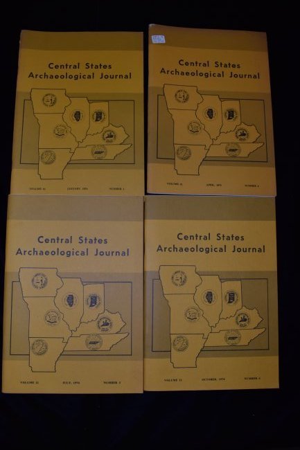 Set of 4 Central States Archaeological Journal 1974 (1 of 1)