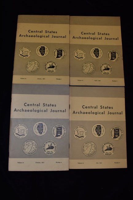 Set of 4 Central States Archaeological Journal 1963 (1 of 1)