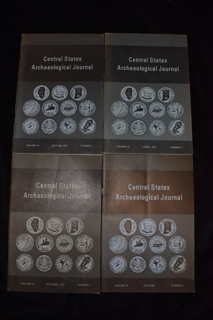Set of 4 Central States Archaeological Journal 1987 (1 of 1)