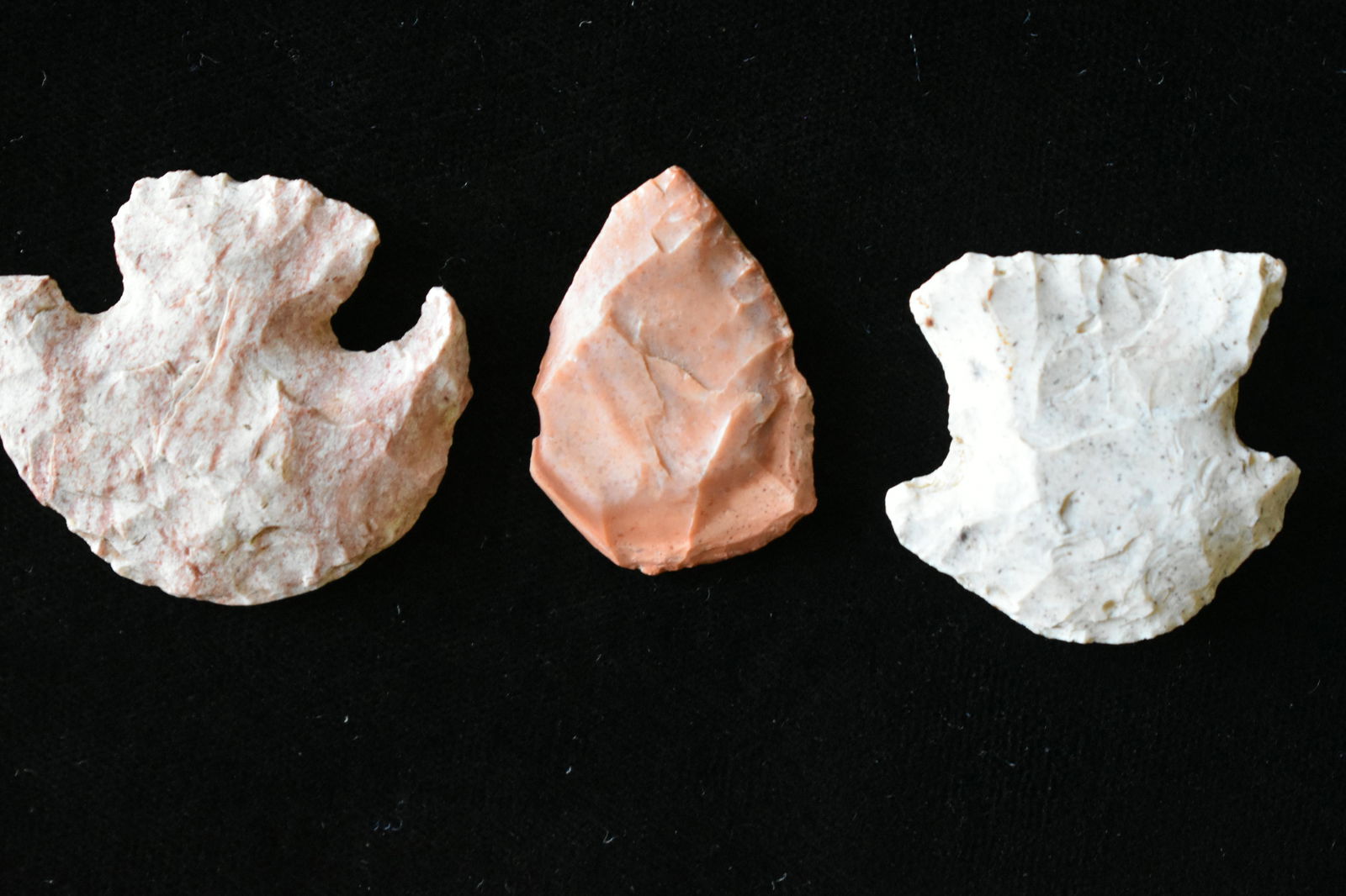 Grouping of three arrowheads.  From the James and Joe (1 of 4)