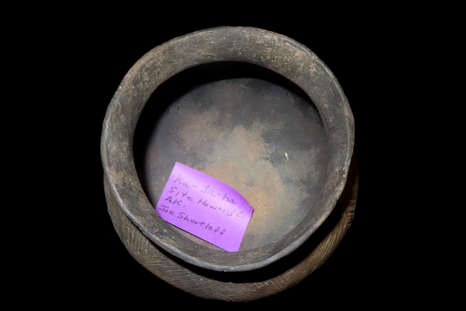 4 3/4" Ka-Do-Ha Site Clay Pot Howard Co, AR with (1 of 4)