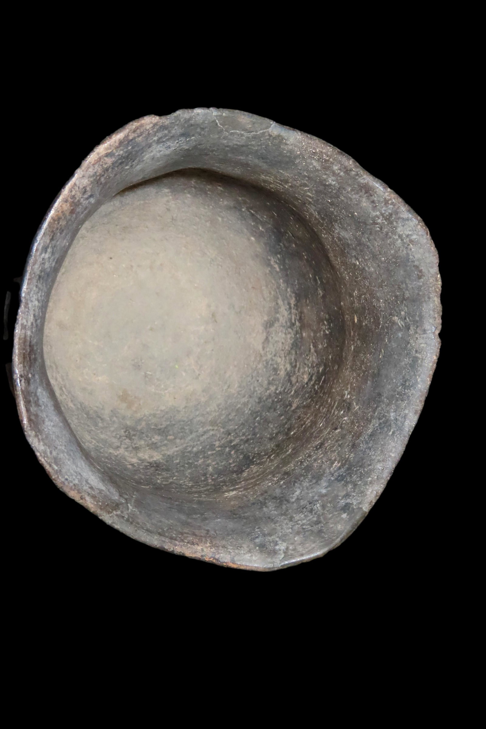 6 1/2" Clay Pot- Faux Rope Lacing Design on sides, (1 of 4)