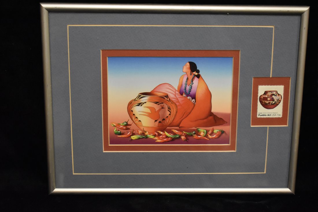 10x13 Framed R.C. Gorman Print Zia Benita  Pueblo Art (1 of 1)