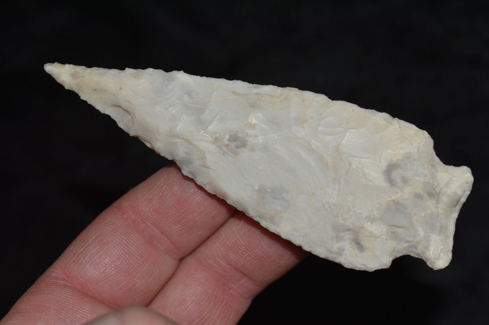 4 1/8" Rice Lobbed very big example found by Robert Williams in Madison Co, Illinois. (1 of 6)