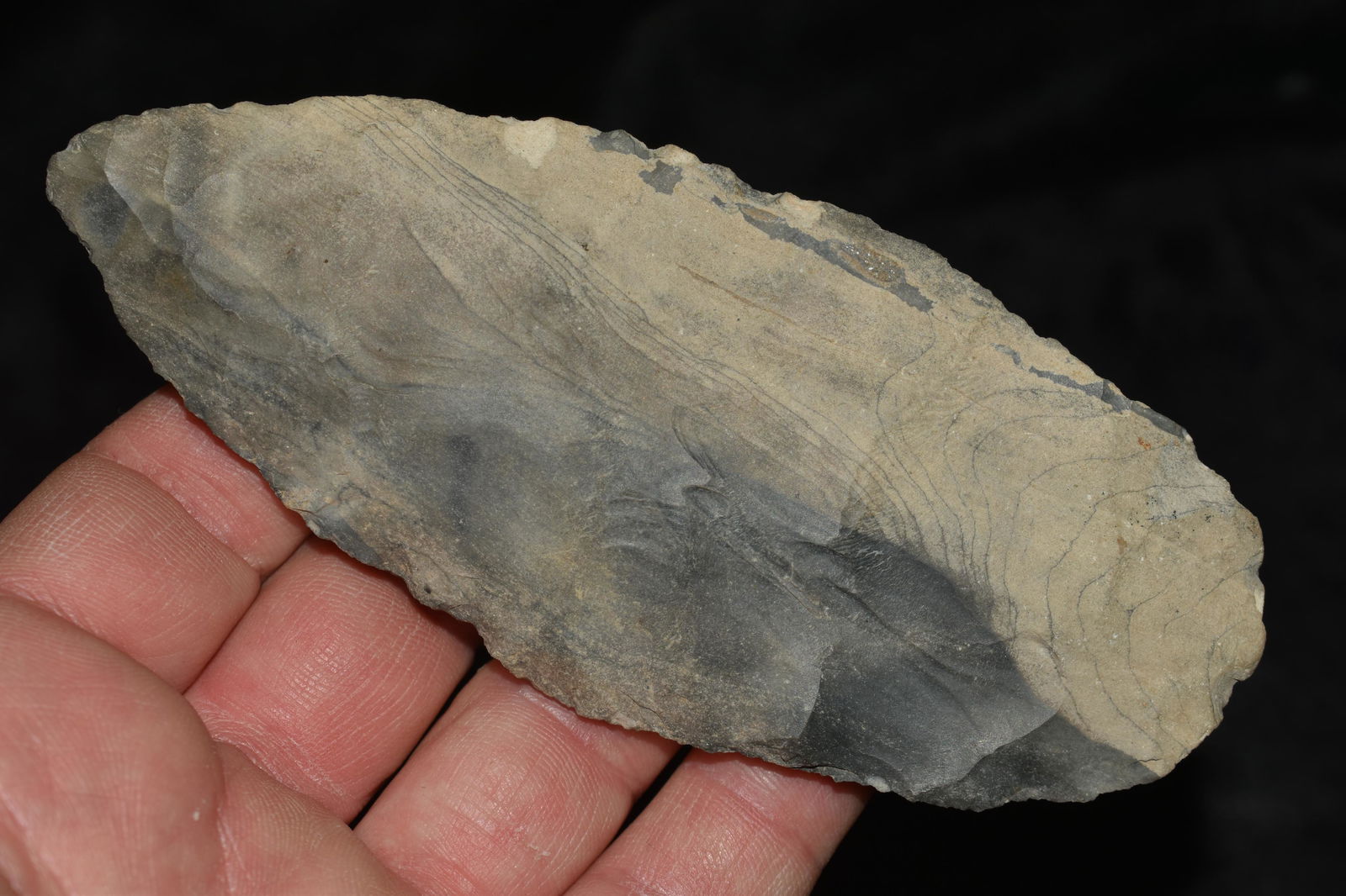 4 15/16" Archaic Knife made from an absolutly beautiful material found by Ben Bauer in Polk Co, (1 of 6)
