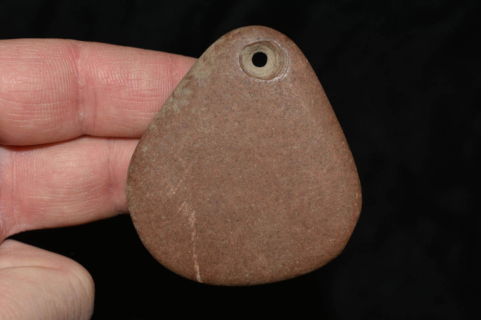 2 1/4" Stone Pendant found by John Stinebaker (1 of 4)