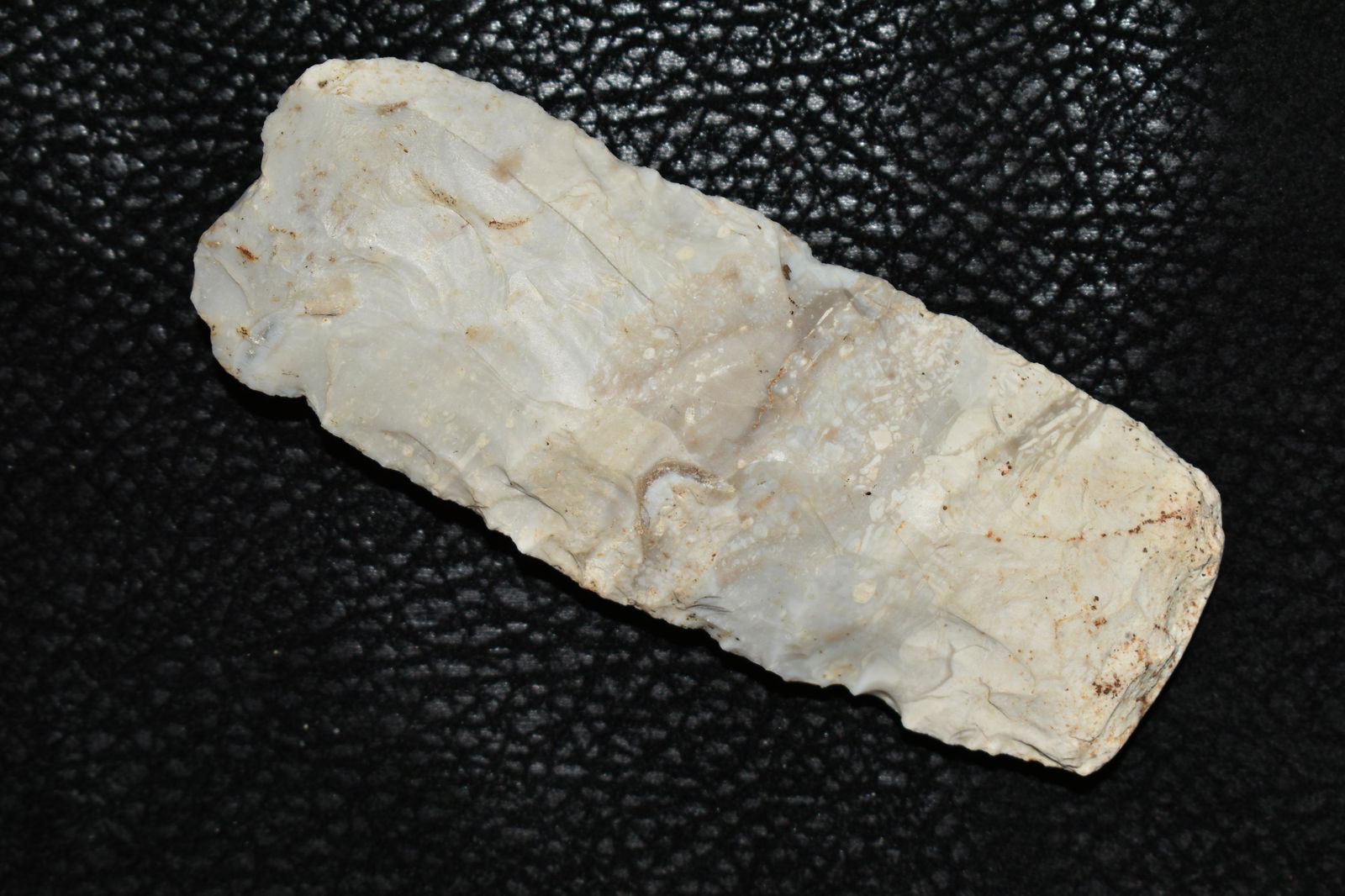 4" Square Knife made from Burlington flint found in Brown Co, Illinois. (1 of 4)
