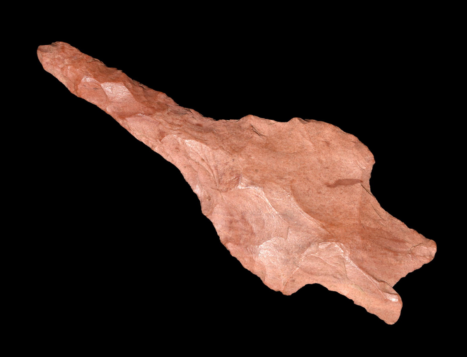 3 5/16" LONG FISHTAIL HARDIN DRILL FOUND BY HUGH COLLINS IN PETTIS COUNTY MISSOURI IN 1931, NICE (1 of 6)