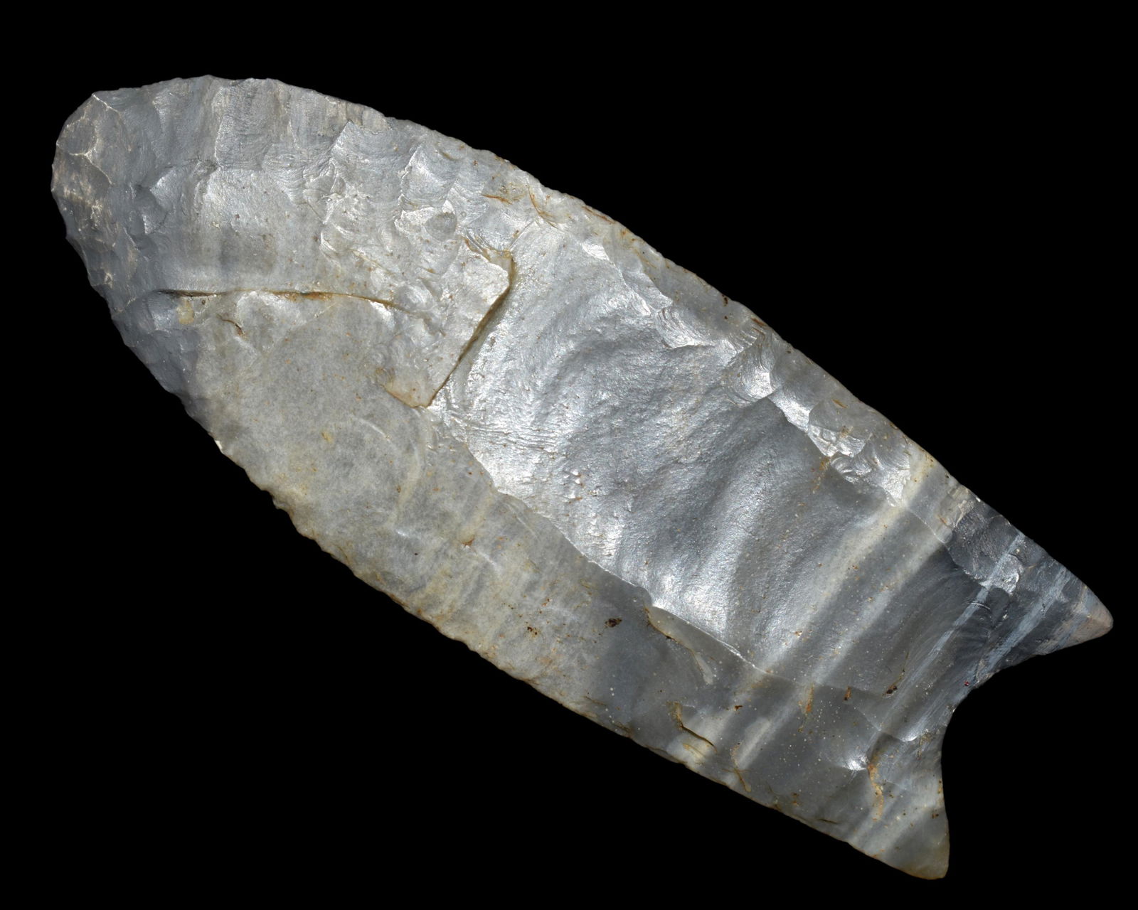 OUTSTANDING 3 1/4" CLOVIS, DICKEY COA, FOUND IN FULTON COUNTY ILLINOIS, VERY MINOR RESTORATION TO (1 of 10)