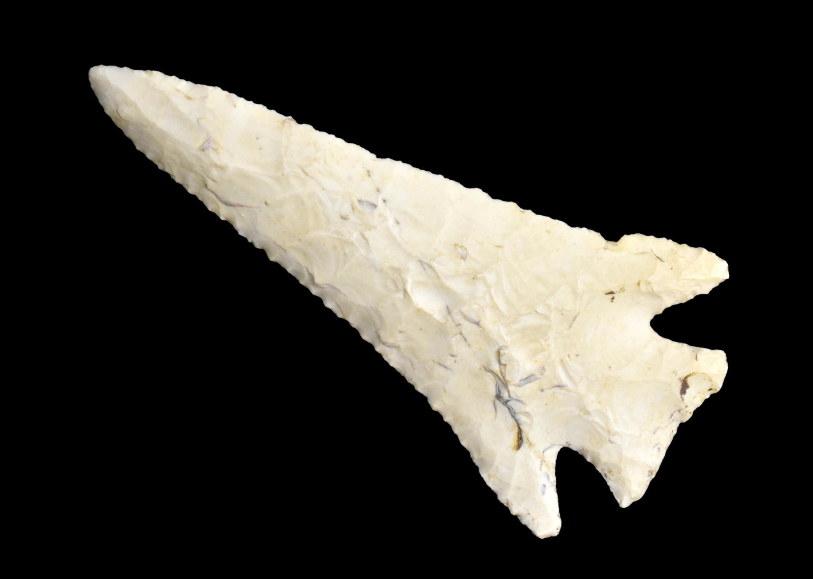 INCREDIBLE 4 1/8" BARBED HARDIN, DICKEY & MOTLEY COA'S, FOUND IN MONTGOMERY COUNTY MISSOURI, EX (1 of 12)