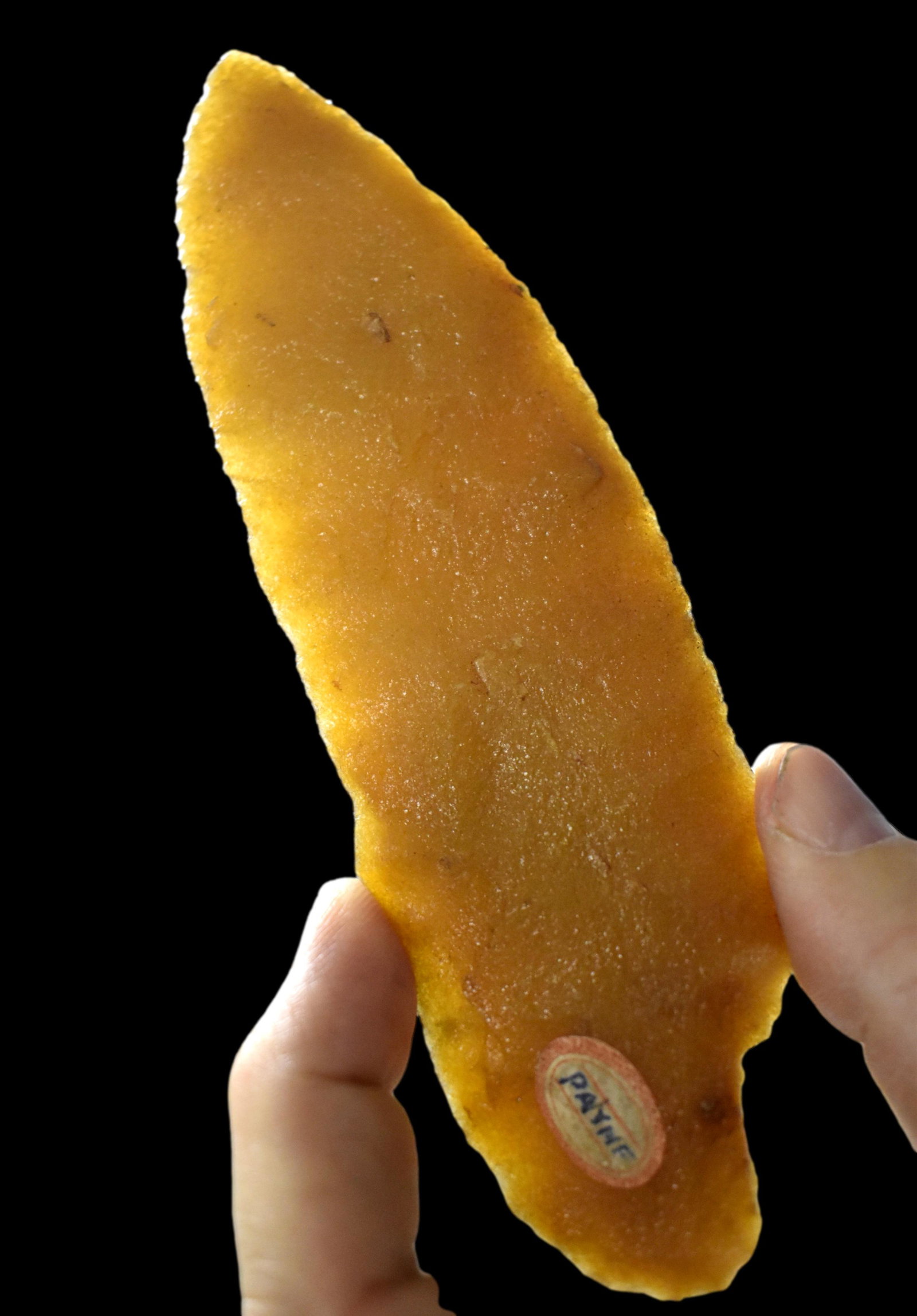 INCREDIBLE 6 3/8" HIXTON BLADE FOUND NEAR MILWAULKEE WISCONSIN, THIN & VERY WELL FLAKED, HIGHLY (1 of 8)