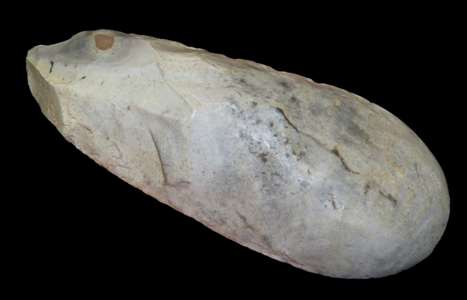 HIGHLY POLISHED 7 5/8" FLINT SPADE FOUND IN BENTON COUNTY MISSOURI, GREAT COLOR & AMAZING POLISH, (1 of 5)