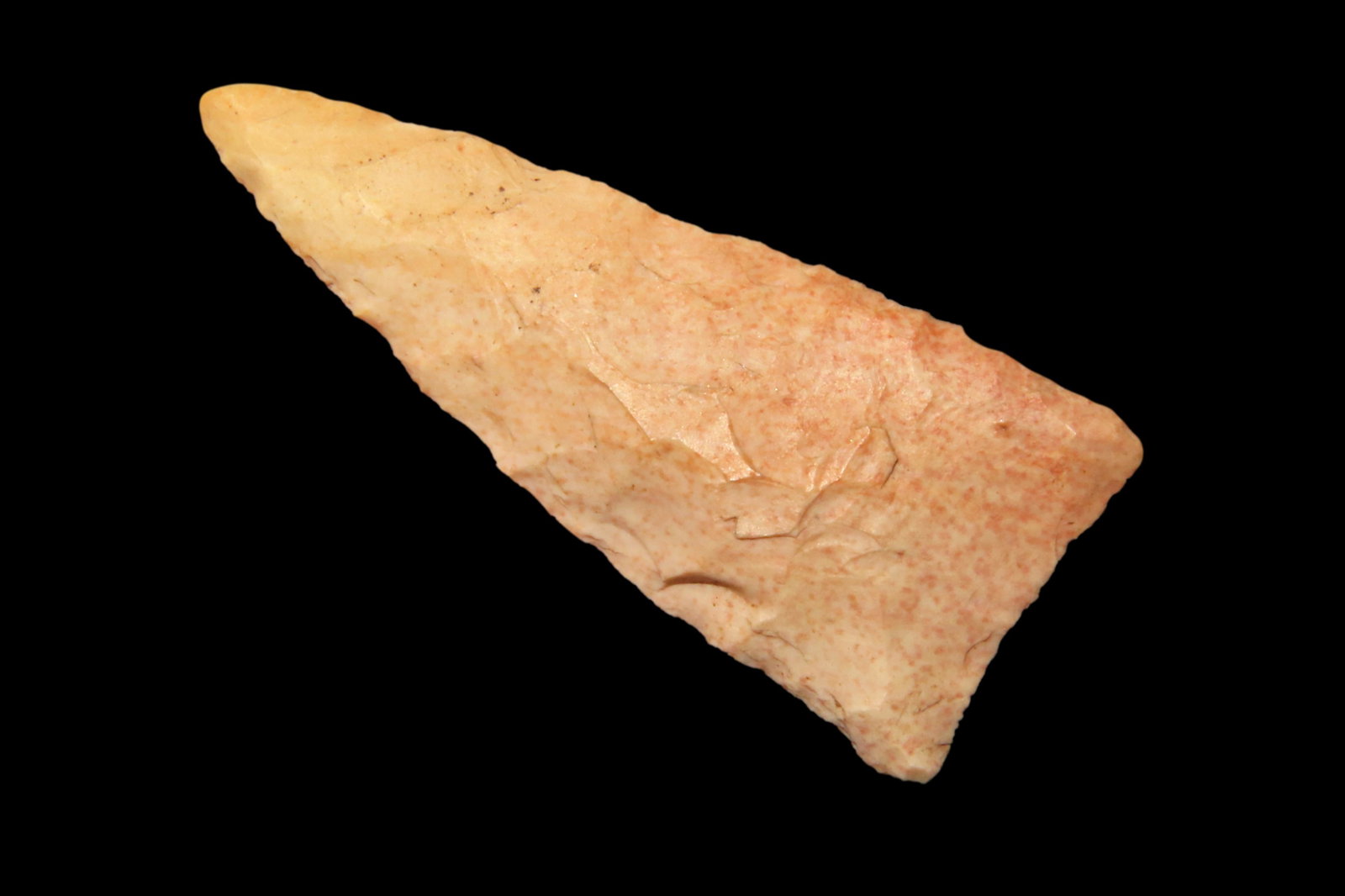 NICE CAHOKIA TRIANGLE FOUND IN MADISON COUNTY ILLINOIS,  THIN & WELL FLAKED, NATIVE AMERICAN INDIAN (1 of 4)