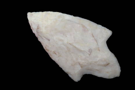 2 3/8" Woodland Adena From Illinois. Made of Crescent Quarry Chert. Highly Translucent: 2 3/8" Woodland Adena From Illinois. Made of Crescent Quarry Chert. Highly Translucent