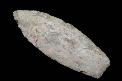 3 3/8" Agate Basin found in Parke Co Indiana by Bob Flynn Ex Dave Vanderwall Fine Basal Grinding and: 3 3/8" Agate Basin found in Parke Co Indiana by Bob Flynn Ex Dave Vanderwall Fine Basal Grinding and banding in the material.