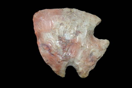 1 3/4" Snyder Hopewell Found in Vermillion Co Indiana by Phil Sams. Made of a Pinkish Head Treated: 1 3/4" Snyder Hopewell Found in Vermillion Co Indiana by Phil Sams. Made of a Pinkish Head Treated Burlington Chert. Ex Dave Vanderwall