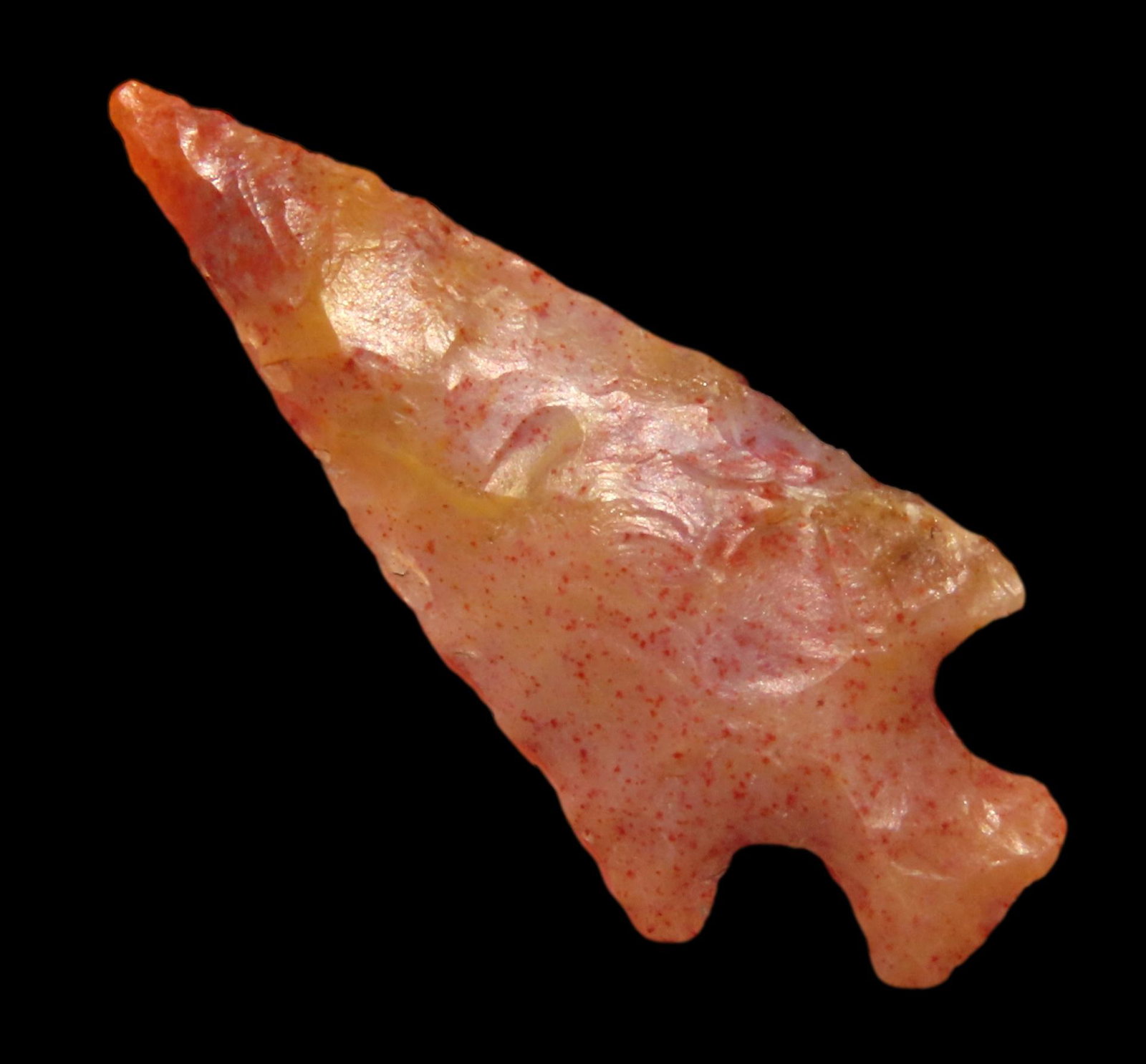 1 3/8" Fine Columbia River Gem Point Made From a Multi Colored Agate From the Columbia River Basin: 1 3/8" Fine Columbia River Gem Point Made From a Multi Colored Agate From the Columbia River Basin of Oregon