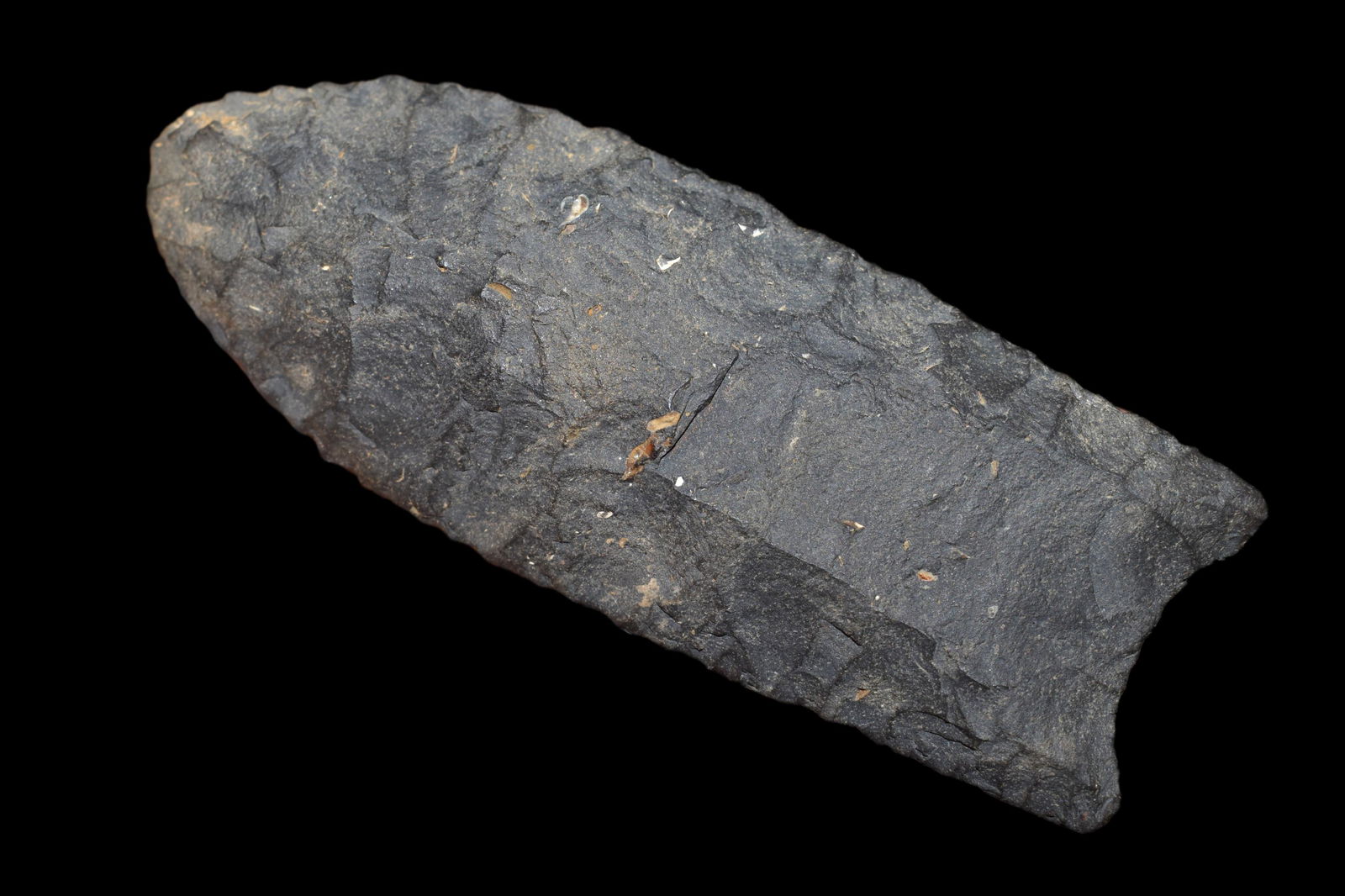 3 1/2" Paleo Fluted Clovis pictured in Indian Artifacts by Virgil