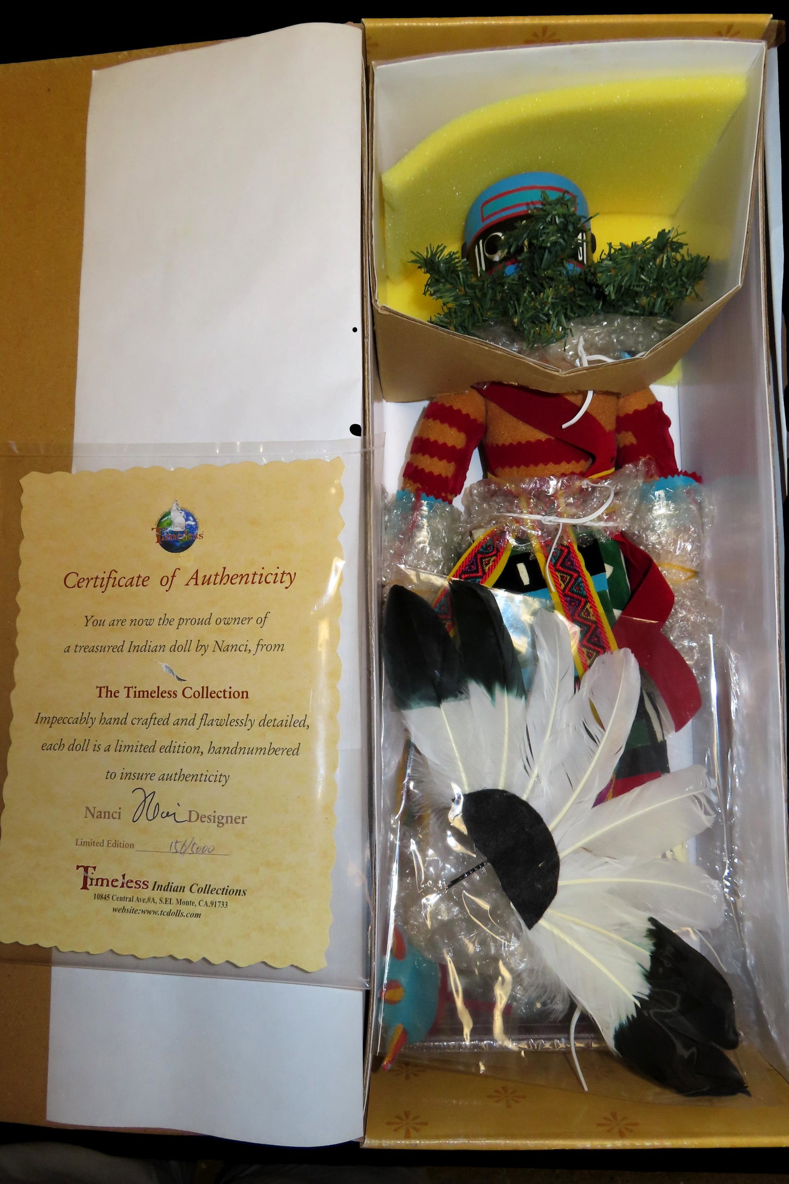 Large 18+ Inch Joy Spirit Kachina Made With High Quality Materials from the Timeless Kachina: Large 18+ Inch Joy Spirit Kachina Made With High Quality Materials from the Timeless Kachina Collection In the Original Box