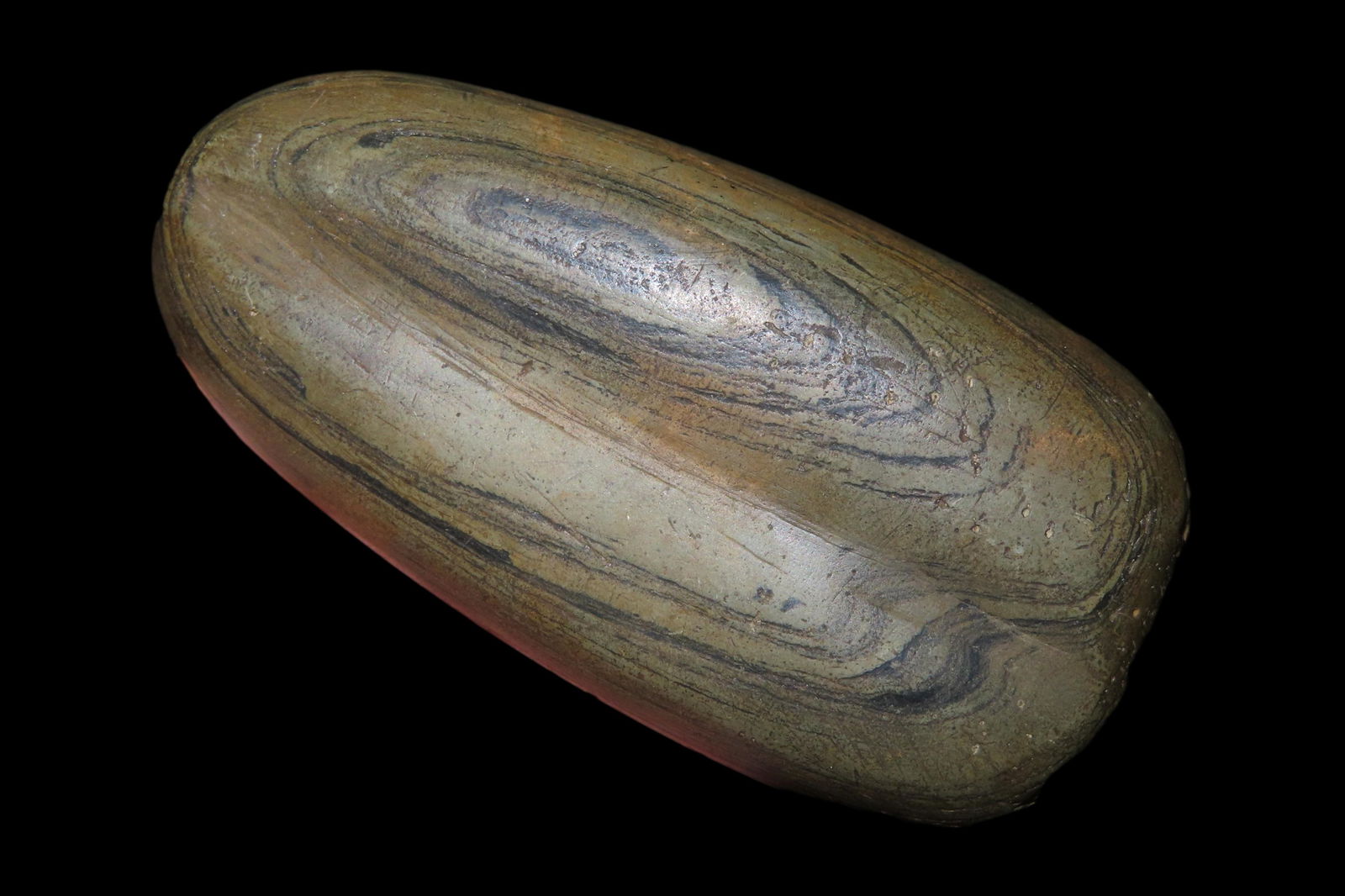 3 1/2" Slate Bannerstone ex BW Stevens found in Clark County Indiana (1 of 10)