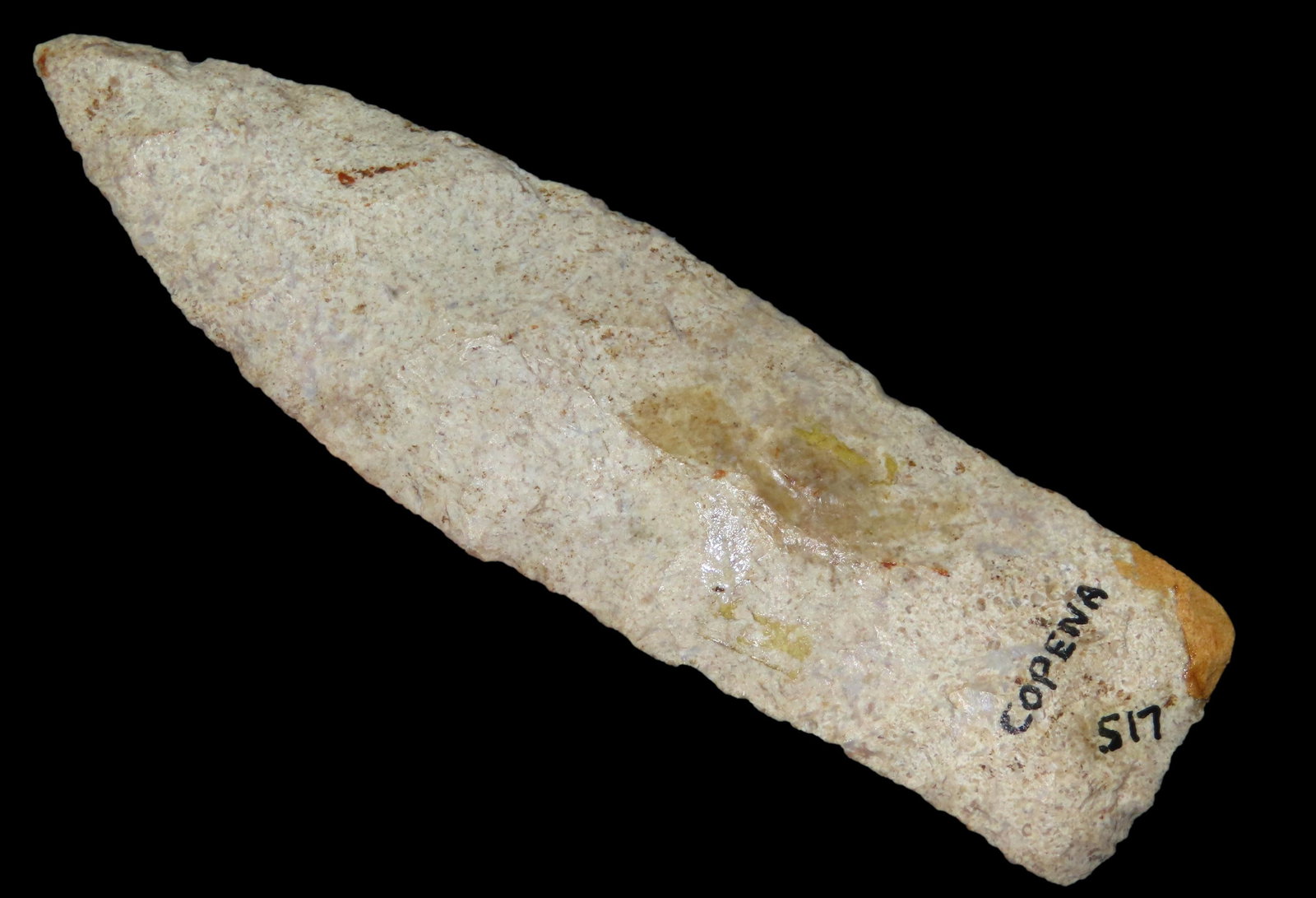 4 1/8" well-made, handled copena, light restoration to one corner, likely Kentucky EX. ., Sam Wasion: 4 1/8" well-made, handled copena, light restoration to one corner, likely Kentucky EX. ., Sam Wasion