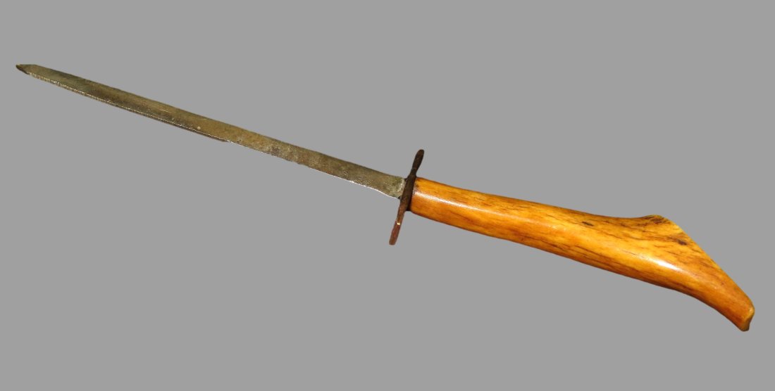 Bone Handle Dirk Boot Dagger EX. James Vroom Collection: Bone Handle Dirk Boot Dagger EX. James Vroom Collection