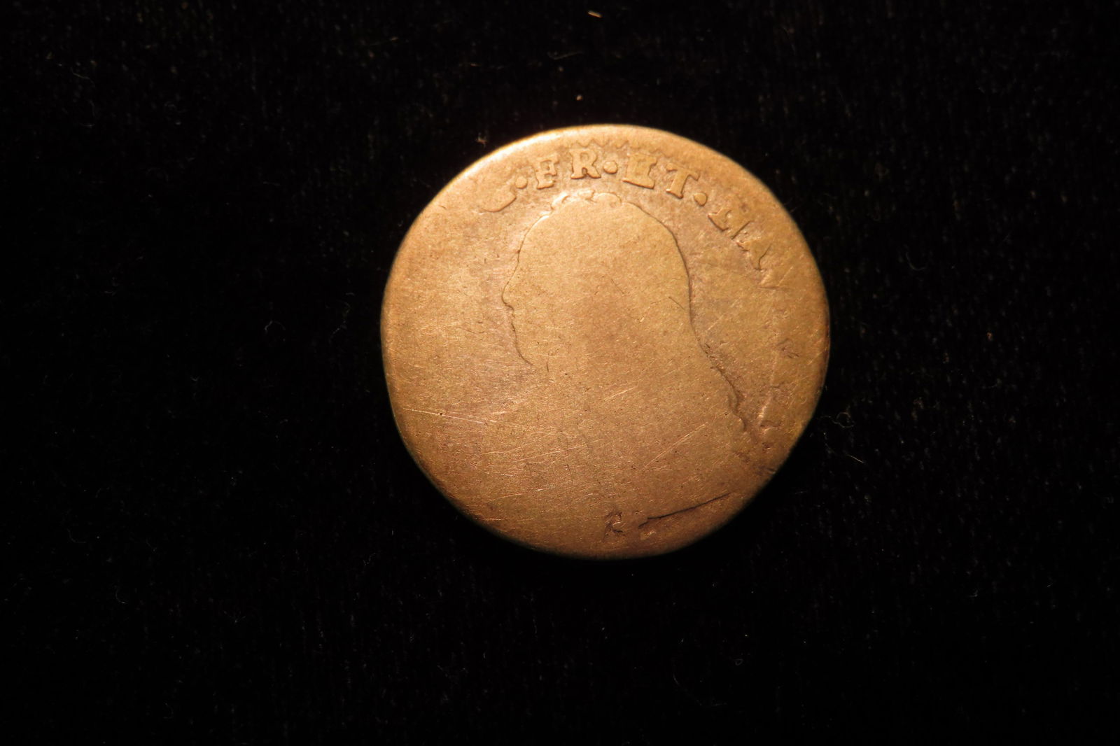 1726 - V 12 Sol France- French Colonies Silver 2.52 Grams Louis XV Young Bust Coin (1 of 3)