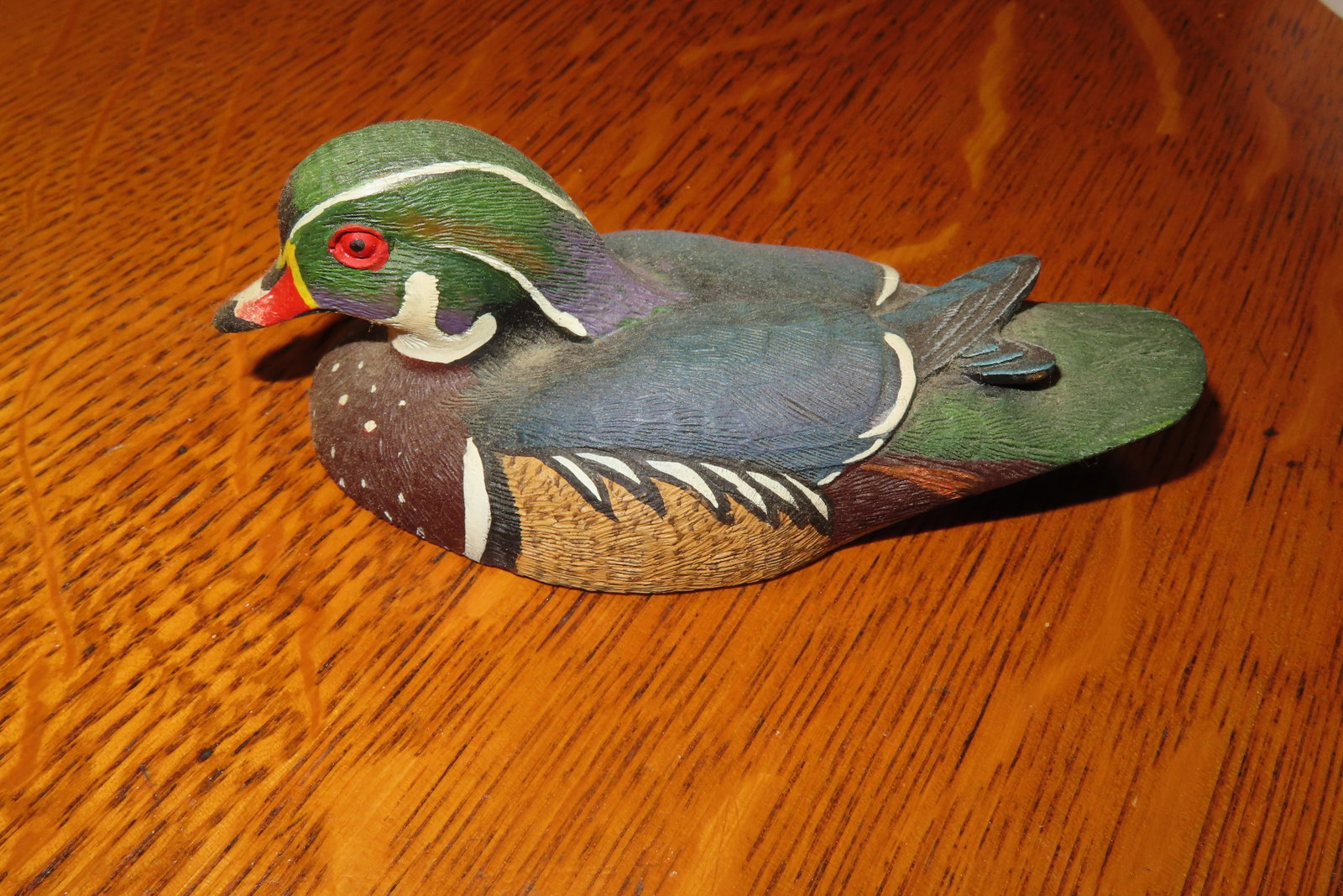 WOOD DUCK MINIATURE DECOY DISPLAY (1 of 4)