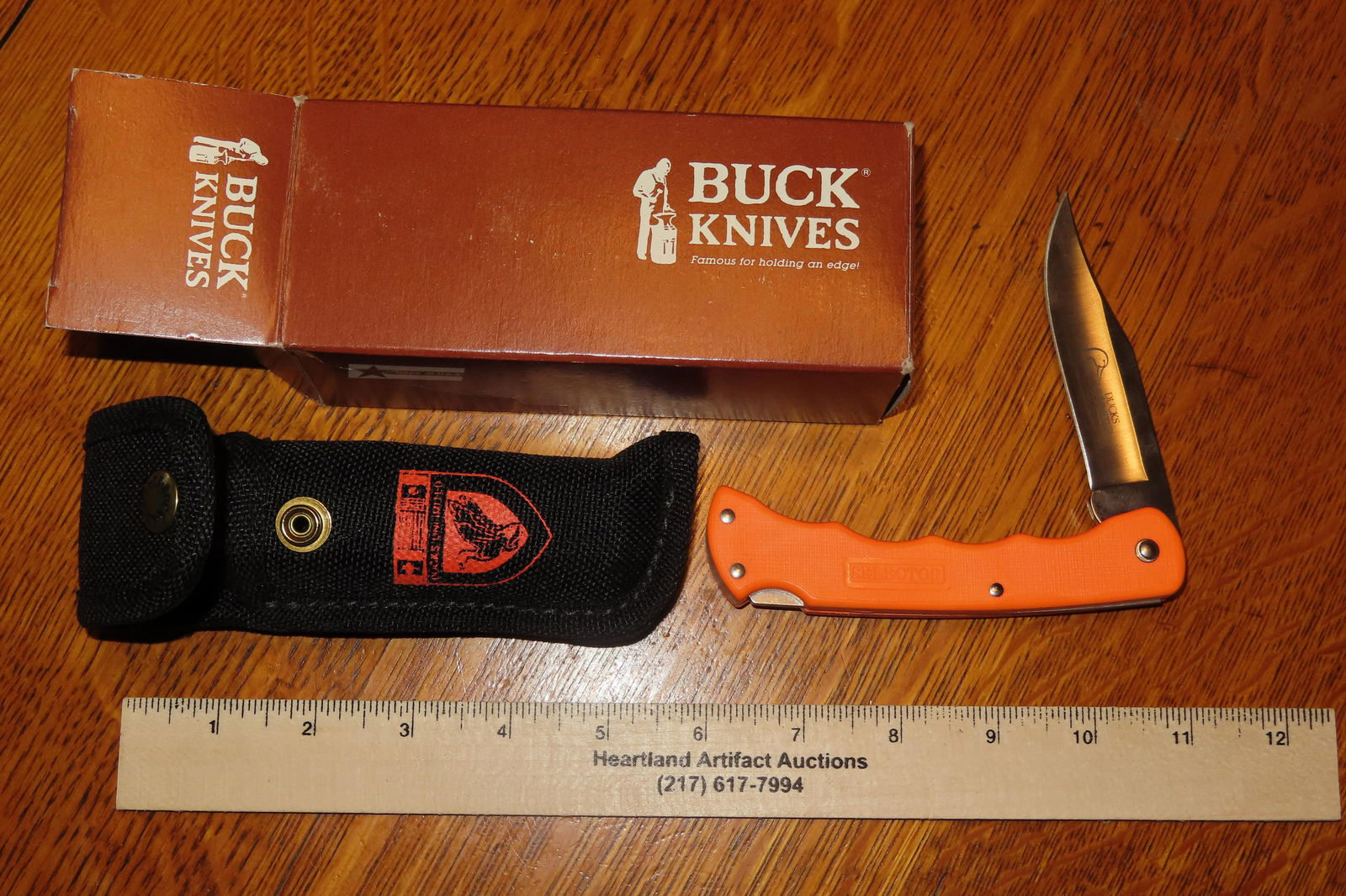 BUCK KNIVES KNIFE WITH ORIGINAL BOX DUCKS UNLIMITED EDITION WITH