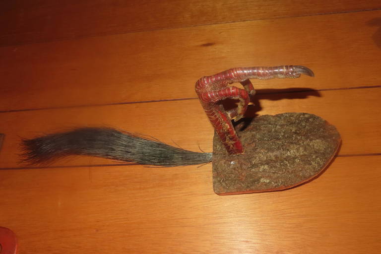 TURKEY FOOT HAT RACK HANDMADE BY WARREN VAHLE (0422) on Jun 26, 2022