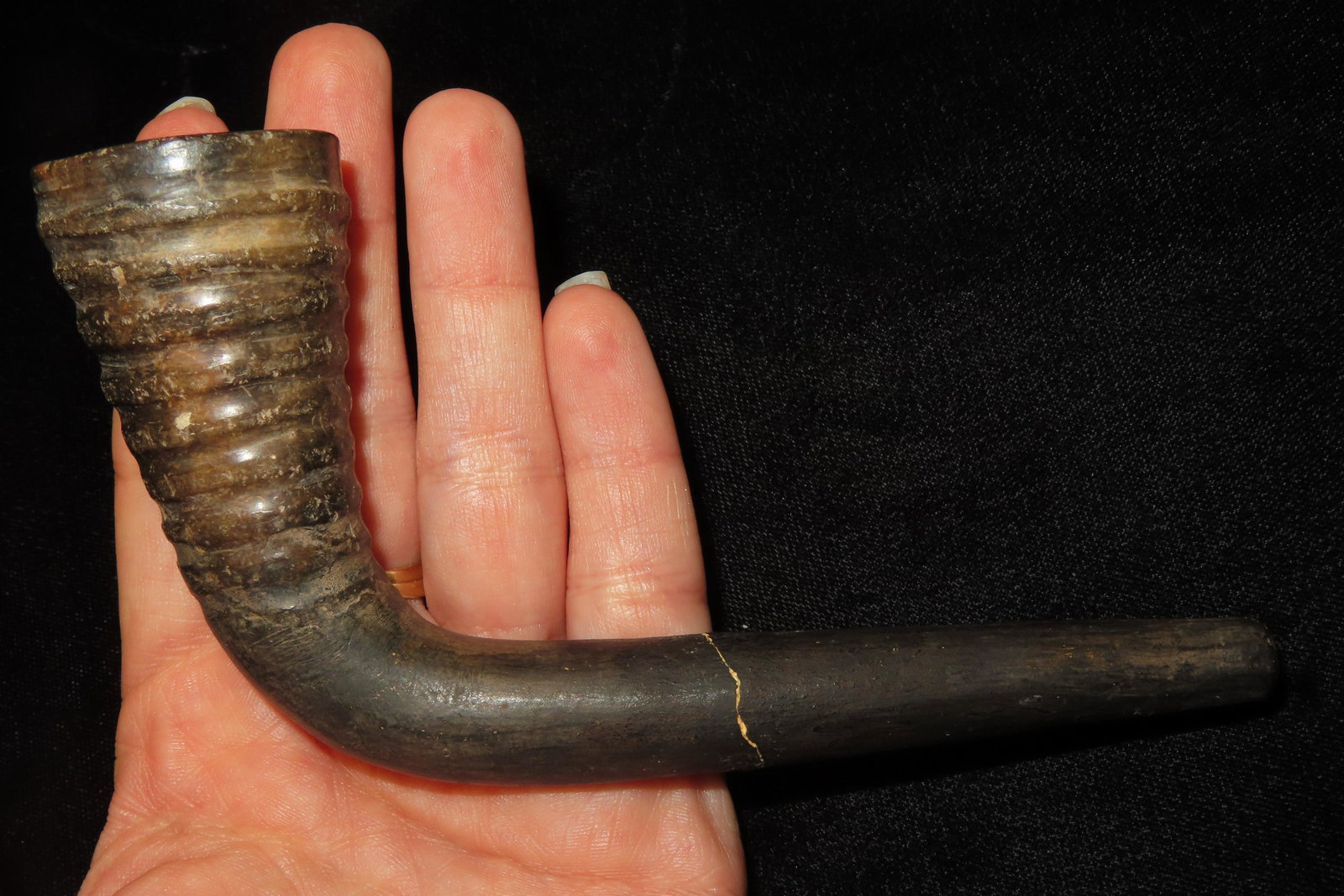 5 1/2" Iroquois pipe with restored stem EX. Sam Wasion Collection Authentic Native American (1 of 11)