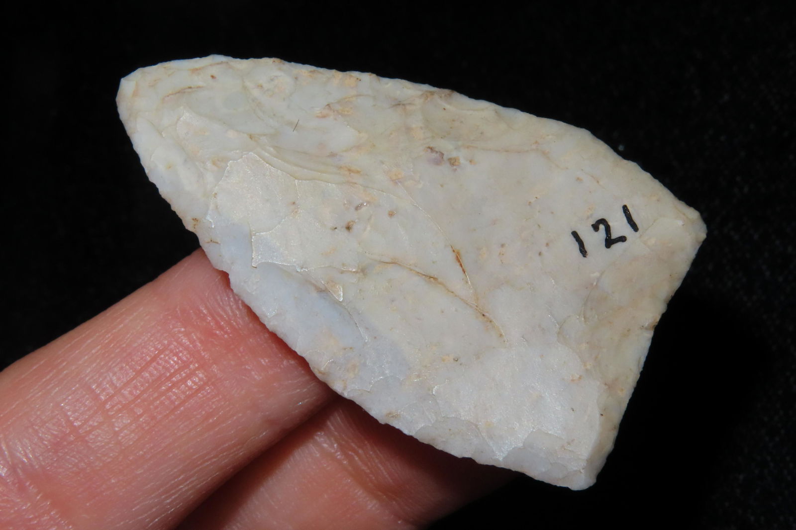 1 5/8" Paleo Lance, Ohio EX. Sam Wasion Collection Authentic Native American  Artifact (1 of 8)