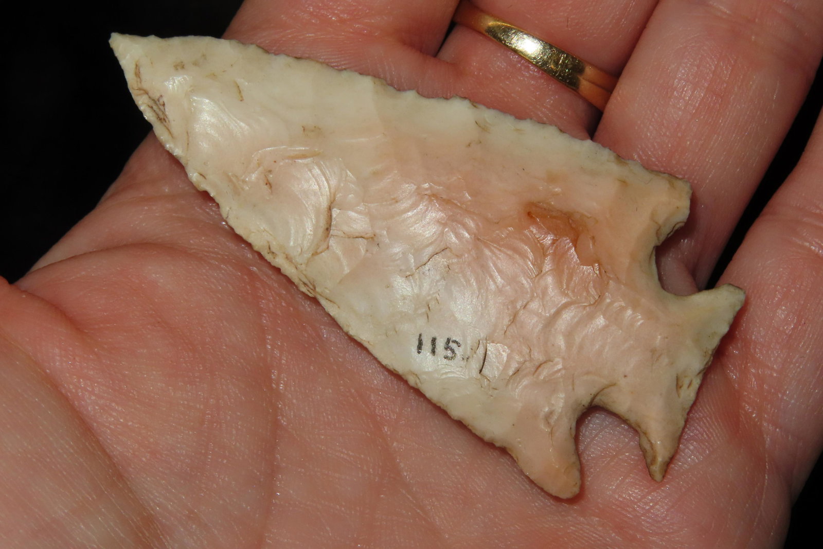 2 1/2" Applecreek found in Evansville, Indiana EX. Sam Wasion Collection Authentic Native American (1 of 6)