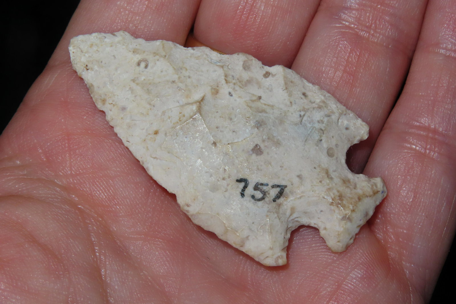 2" Corner Notch found in Missouri EX. Sam Wasion Collection Authentic Native American  Artifact (1 of 6)