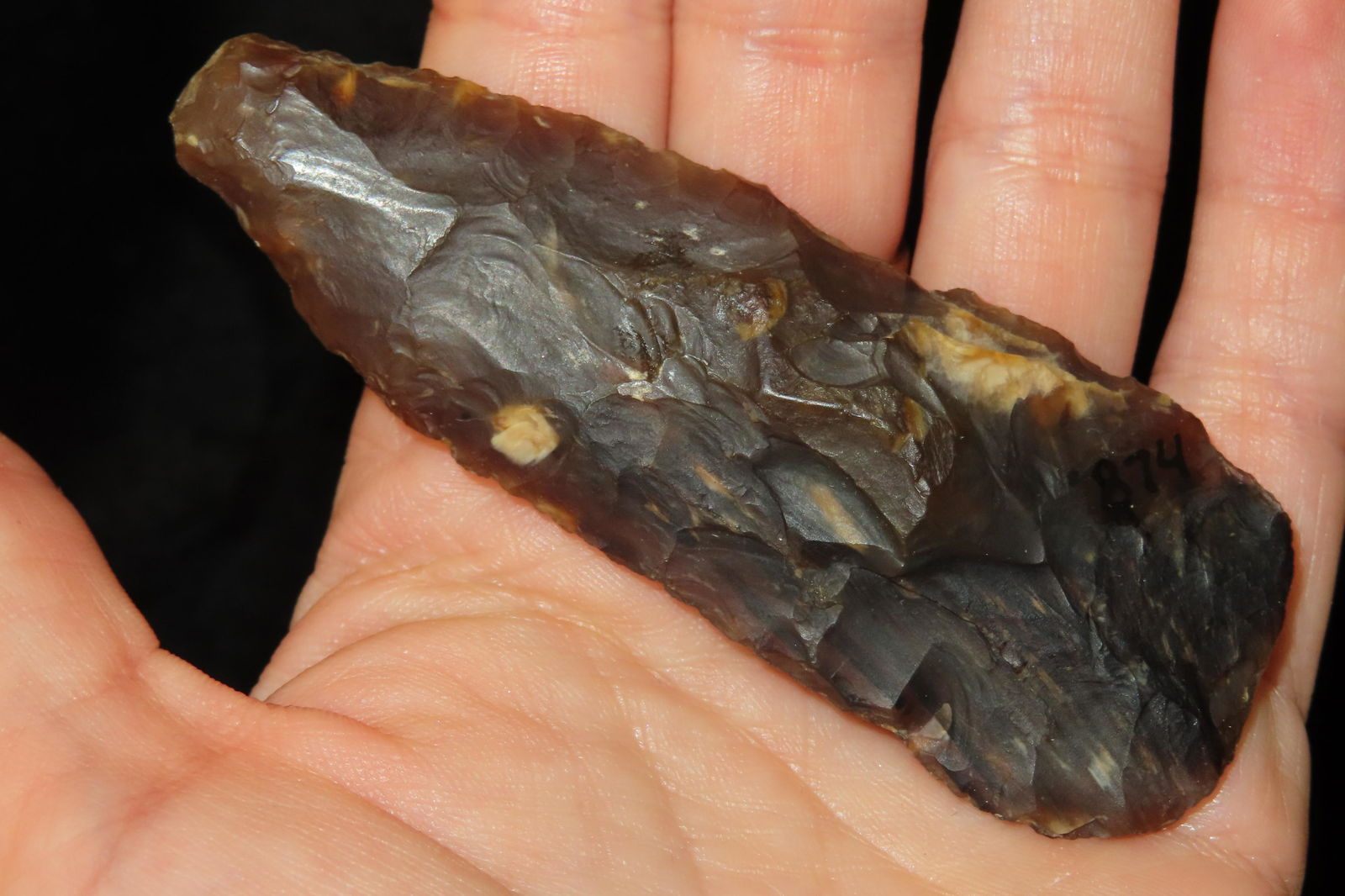 3 1/4" Knife River Flint Blade found in Wisconsin (1 of 6)