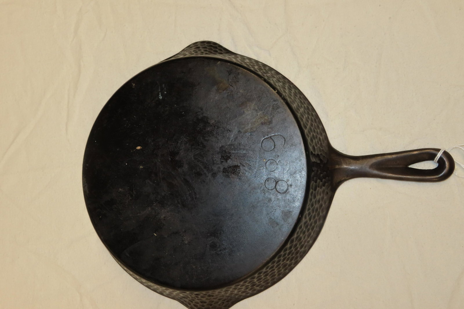 Chicago Hammered #9 Skillet 889 Slight Wobble, Good Condition from the Jim Millard Collection, South: Chicago Hammered #9 Skillet 889 Slight Wobble, Good Condition from the Jim Millard Collection, South East Iowa / North East Missouri